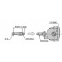 Наконечник d=1mml=36,8mm твердосплавный 137746 Mitutoyo
